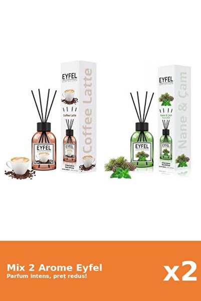 Eyfel Set 2 Mix Eyfel: 1x Cafea, 1x Pin Si Menta