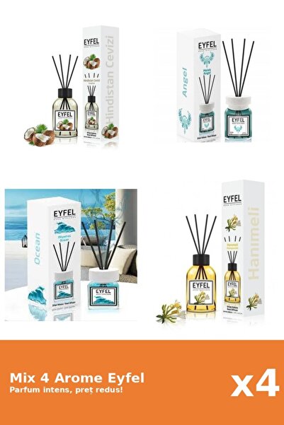 Eyfel Set 4 Mix Eyfel: 1x Angel, 1x Mana Maicii Domnului, 1x Nuca De Cocos, 1...