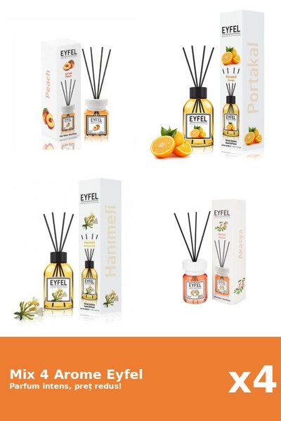 Eyfel Set 4 Mix Eyfel: 1x Acacia, 1x Manna of the Virgin, 1x Peach, 1x Orange