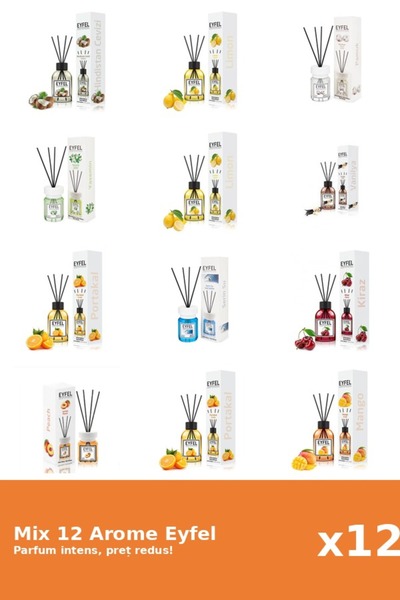 Eyfel Set 12 Mix Variat: 10 arome