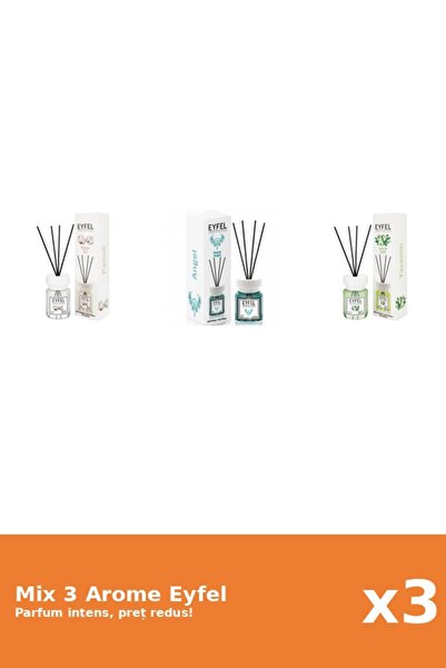 Eyfel Set 3 Mix Eyfel: 1x Angel, 1x Bumbac, 1x Iasomie