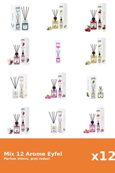 Eyfel Set 12 Mix Variat: 9 arome