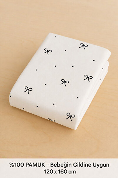 Uçkan home %100 pamuk cilt dostu bebek çarşafı