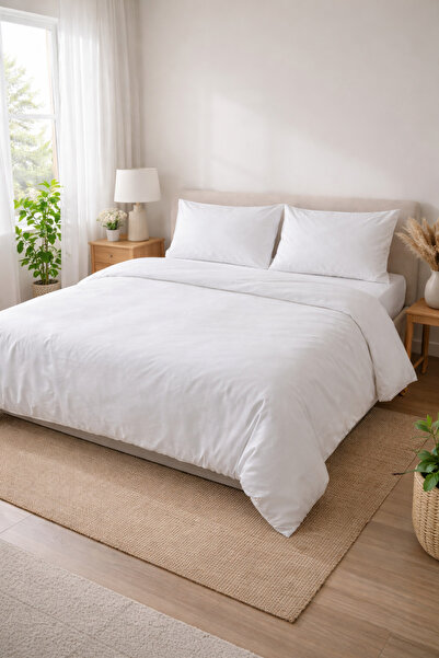 Çeşme Home Double 100% Cotton Bedding Set 200X220 cm Duvet Cover + 2 Pillowca...