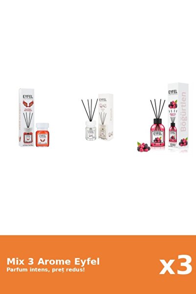 Eyfel Set 3 Mix Eyfel: 1x Bumbac, 1x Fructe De Padure, 1x Red Dragon