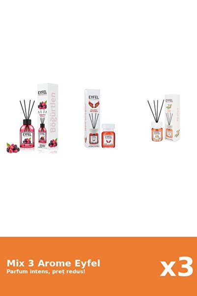 Eyfel Set 3 Mix Eyfel: 1x Acacia, 1x Fructe De Padure, 1x Red Dragon