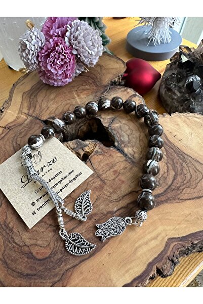 parze doğaltaş Brown Natural Stone Zaza Prayer Beads