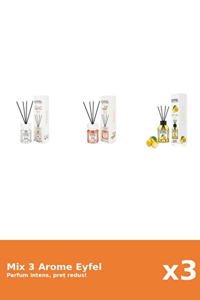 Eyfel Set 3 Mix Eyfel: 1x Acacia, 1x Bumbac, 1x Lamaie