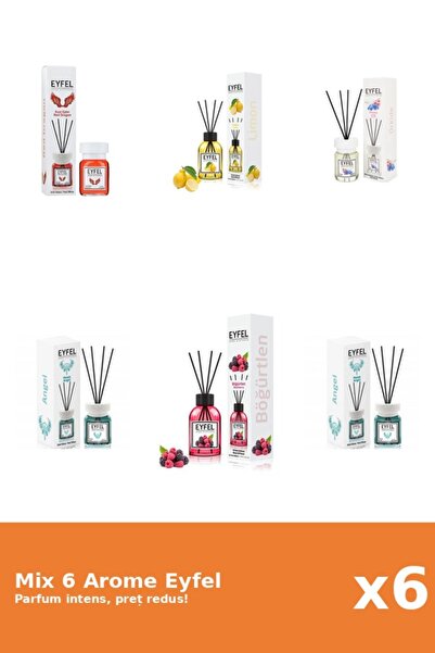 Eyfel Set 6 Mix Eyfel: 2x Angel, 1x Fructe De Padure, 1x Lamaie, 1x Orhidee, ...
