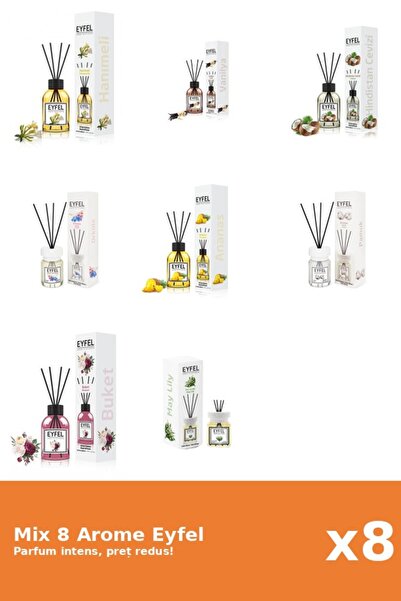 Eyfel Set 8 Mix Variat: 8 arome