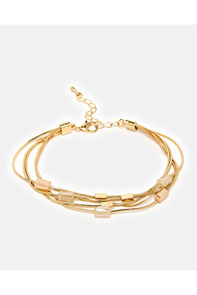 REDTAG سوار نسائي متعدد الطبقات من الذهب