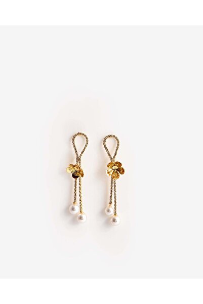 REDTAG أقراط ذهبية متدلية للنساء