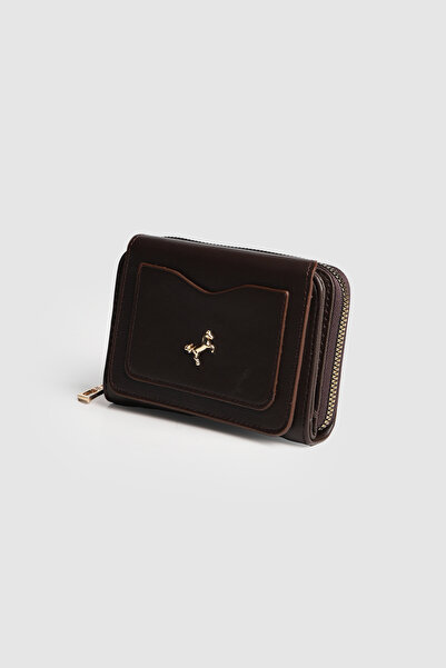 La La'Graccio Paris محفظة نسائية مفيدة من لا جراكيو باريس باللون البني