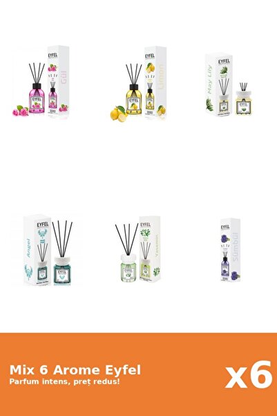 Eyfel Set 6 Mix Eyfel: 1x Angel, 1x Iasomie, 1x Lacramioare, 1x Lamaie, 1x Tr...