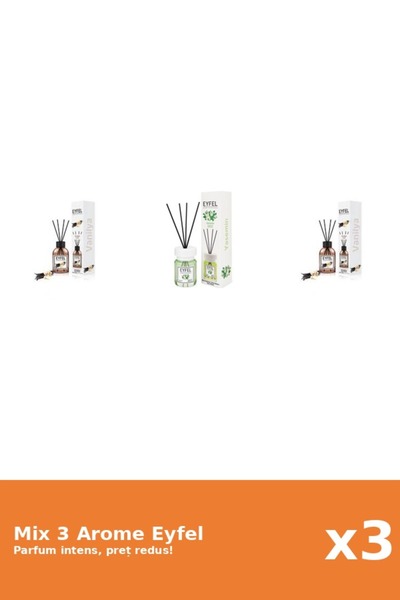 Eyfel Set 3 Mix Eyfel: 1x Iasomie, 2x Vanilie