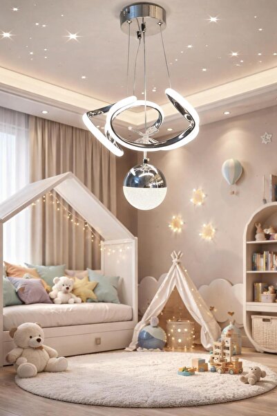 Lamira aydınlatma MODERN LÜKS SALON MODEL LEDLI 3 RENK GOLD SARKIT AVIZE