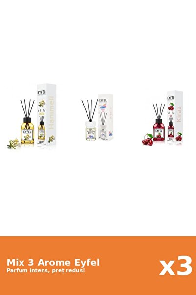 Eyfel Set 3 Mix Eyfel: 1x Cirese, 1x Mana Maicii Domnului, 1x Orhidee