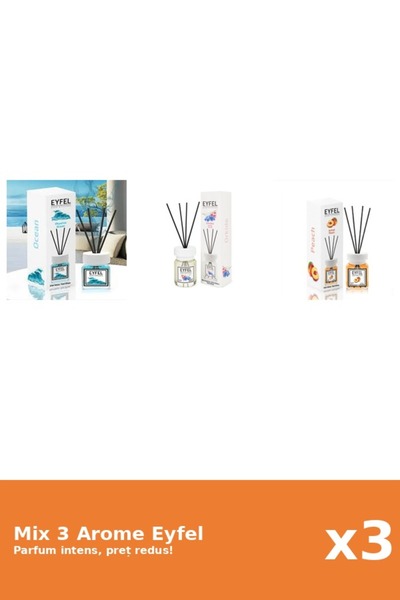 Eyfel Set 3 Mix Eyfel: 1x Ocean, 1x Orhidee, 1x Piersica