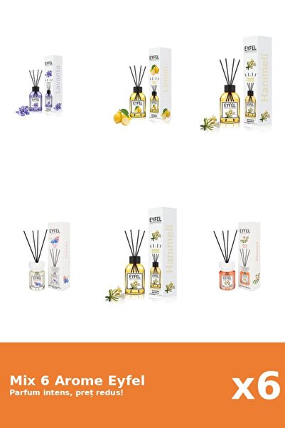 Eyfel Set 6 Mix Eyfel: 1x Acacia, 1x Lamaie, 1x Lavanda, 2x Mana Maicii Domnu...