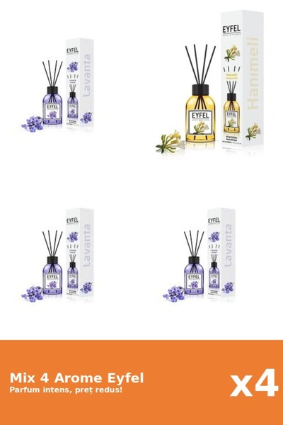 Eyfel Set 4 Mix Eyfel: 3x Lavanda, 1x Mana Maicii Domnului