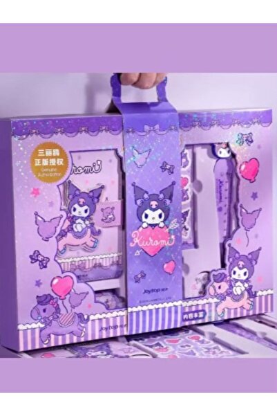 JOY TOP Kuromi Cartoon Character Notebook and Pen School Supplies Set