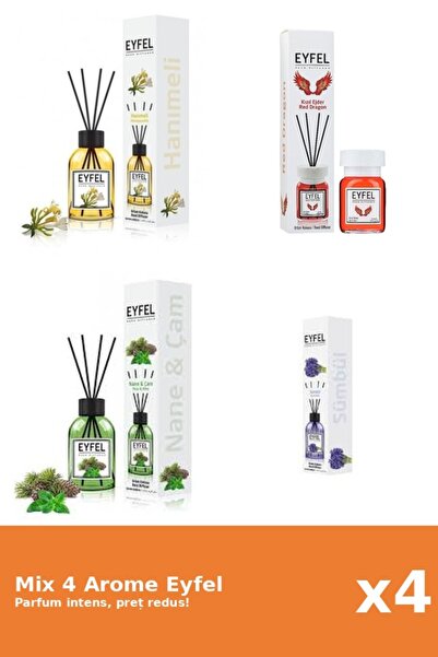 Eyfel Set 4 Mix Eyfel: 1x Mana Maicii Domnului, 1x Pin Si Menta, 1x Red Drago...