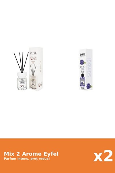 Eyfel Set 2 Mix Eyfel: 1x Bumbac, 1x Zambile