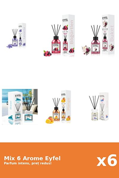 Eyfel Set 6 Mix Eyfel: 1x Bouquet, 1x Fructe De Padure, 1x Lavanda, 1x Mango,...