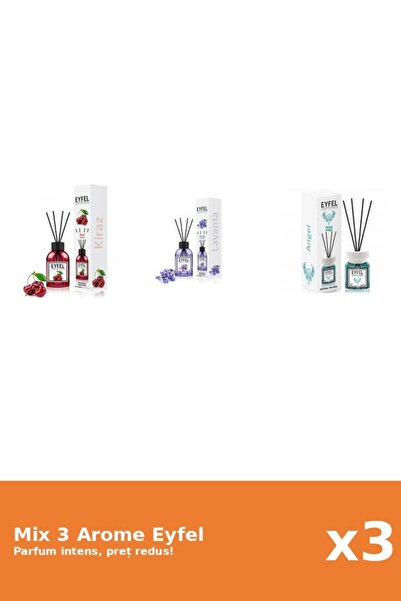 Eyfel Set 3 Mix Eyfel: 1x Angel, 1x Cirese, 1x Lavanda