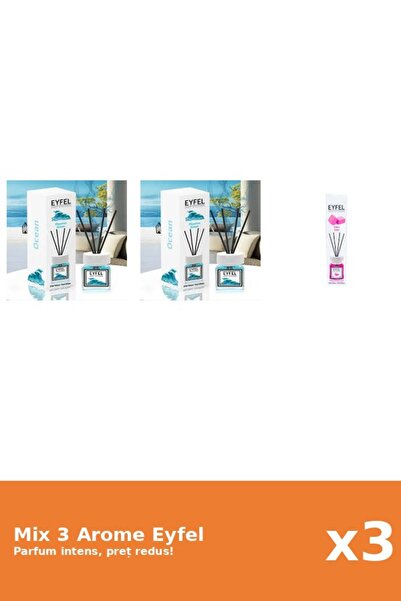 Eyfel Set 3 Mix Eyfel: 1x Bubble Gum, 2x Ocean