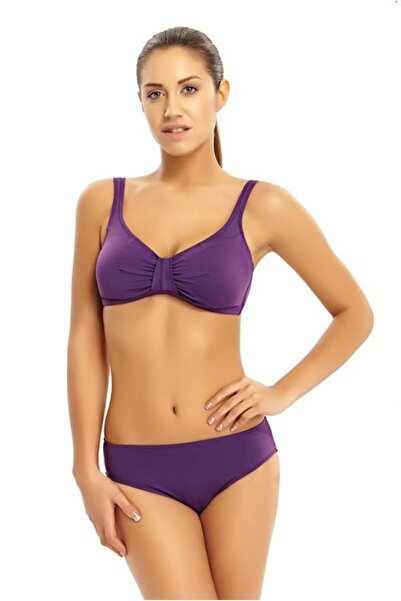 Dagi Mor Toparlayıcı Luplu Tek Bikini Üst