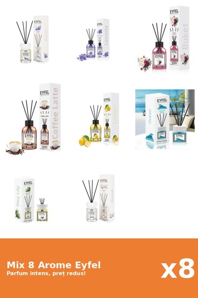 Eyfel Set 8 Mix Variat: 8 arome