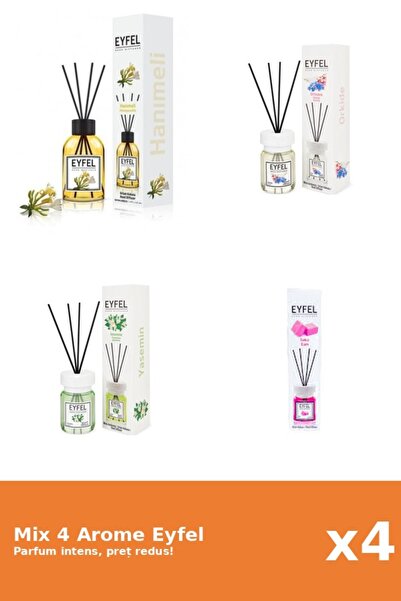 Eyfel Set 4 Mix Eyfel: 1x Bubble Gum, 1x Iasomie, 1x Mana Maicii Domnului, 1x...