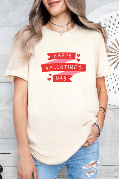 Sarah's Boutique Women's T-shirt – 100% cotton – Valentine's Day "V-Day Flag"