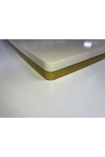 AKSET LÜX GOLD ZİGON BÜYÜK BOY SEHPA TABLASI 60*41 CM