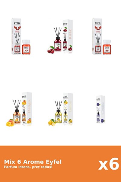 Eyfel Set 6 Mix Eyfel: 1x Cirese, 1x Lamaie, 1x Mango, 2x Red Dragon, 1x Zambile