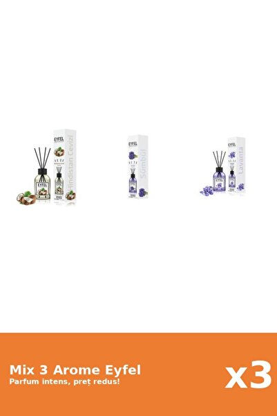 Eyfel Set 3 Mix Eyfel: 1x Lavanda, 1x Nuca De Cocos, 1x Zambile