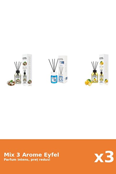 Eyfel Set 3 Mix Eyfel: 1x Cool Water, 1x Lamaie, 1x Nuca De Cocos