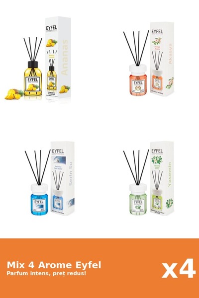 Eyfel Set 4 Mix Eyfel: 1x Acacia, 1x Ananas, 1x Cool Water, 1x Iasomie
