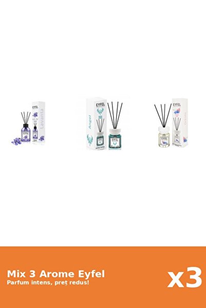 Eyfel Set 3 Mix Eyfel: 1x Angel, 1x Lavanda, 1x Orhidee