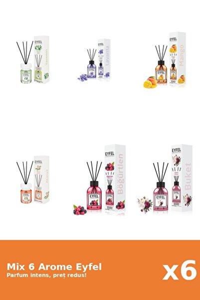 Eyfel Set 6 Mix Eyfel: 1x Acacia, 1x Bouquet, 1x Fructe De Padure, 1x Iasomie...