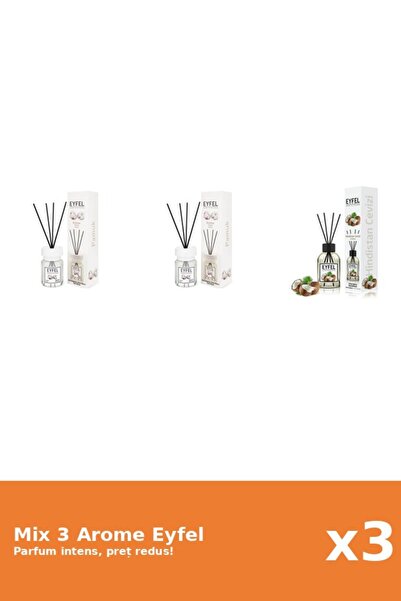 Eyfel Set 3 Mix Eyfel: 2x Bumbac, 1x Nuca De Cocos