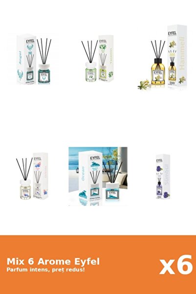 Eyfel Set 6 Mix Eyfel: 1x Angel, 1x Iasomie, 1x Mana Maicii Domnului, 1x Ocea...