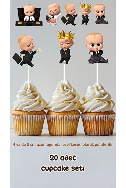 Sinek Kupası Tasarım Patron Bebek Temalı Konsept Kürdanlı Cupcake Süsü Doğum ...