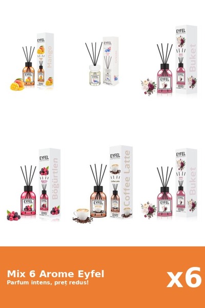 Eyfel Set 6 Mix Eyfel: 2x Bouquet, 1x Cafea, 1x Fructe De Padure, 1x Mango, 1...