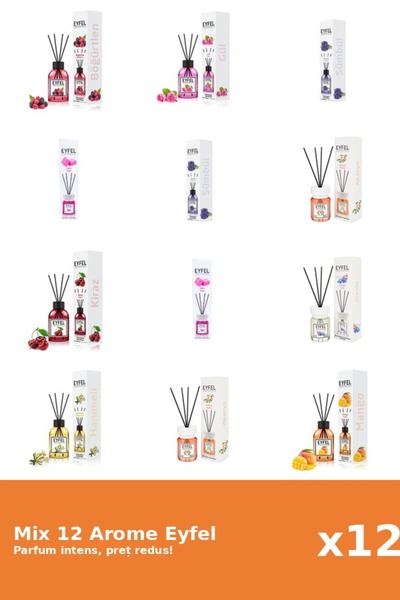 Eyfel Set 12 Mix Variat: 9 arome