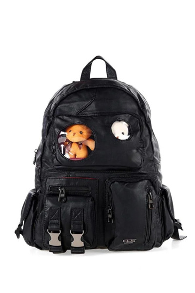Cambridge Polo Club Multi-Eye Daily Backpack with Leather-Look Teddy Bears 17449