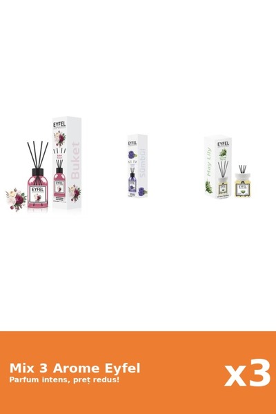 Eyfel Set 3 Mix Eyfel: 1x Bouquet, 1x Lacramioare, 1x Zambile