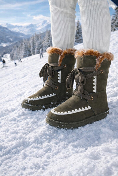 Welike Women's fur-lined boots