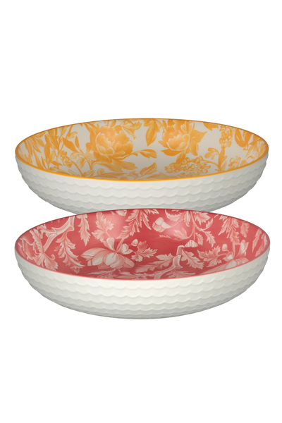 Lucky Art Aurea 2-Piece Ceramic Deep Plate Set 22cm